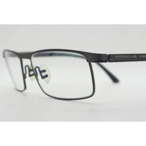 Porsche Design Rechteckige Brille Made in Japan. Graue Drahtoptik Rahmen - Bild 1 von 9