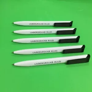 5 x Original Tunnel Kugelschreiber "Underground Rules" - EUR 0,99/ Stück - Bild 1 von 4