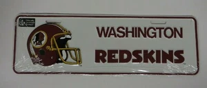 Placas de Colección WASHINGTON REDSKINS 12 x 4" NUEVO Producto con Licencia Oficial de la NFL - Imagen 1 de 8