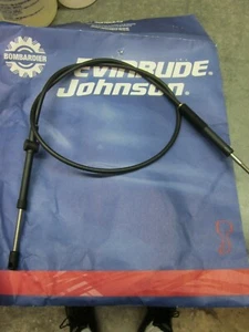 JOHNSON EVINRUDE 20 25 30 HP TILLER HANDLE THROTTLE CABLE 398243 1990 - 1999 YRS - Picture 1 of 1