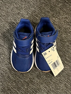 Tênis Adidas bebê menino azul novo em folha com etiquetas sem caixa 5K EUA, 4K Reino Unido - Imagem 1 de 4