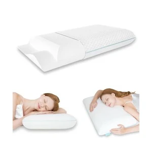 Firm Memory Foam Pillow, Cooling Cervical Neck Pillow, Firmness Adjustable Si... - Picture 1 of 7