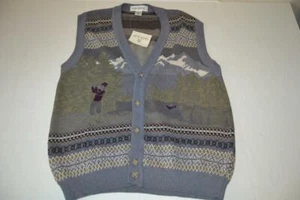 GRAND SLAM PENGUIN GOLF GRIS SUÉTER CHALECO PARA HOMBRE TALLA GRANDE L NUEVO - Imagen 1 de 6