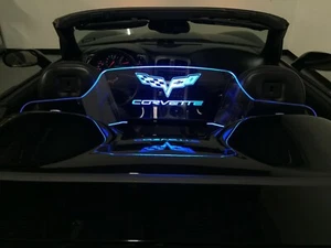 Bloqueador de viento para Chevrolet Corvette C6 LOGO muchos colores! a elegir - Imagen 1 de 7