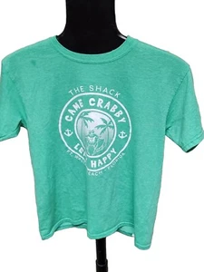 Gildan Softstyle Ring Spun Youth Large The Shack Destin, Florida Green T-shirt - Picture 1 of 9