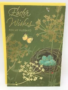 Hallmark Happy Easter Card For My HUSBAND A Good Man I’m Lucky - Picture 1 of 5