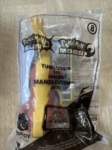 NEW! 2017 McDonalds Pokemon Sun & Moon #8 YUNGOOS Toy + CUTIEFLY Card SEALED! - Imagen 1 de 6