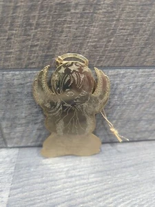 VINTAGE CHRISTMAS Ornament Gloria Duchin Gold finish Metal Child Angel USA MCM - Picture 1 of 3