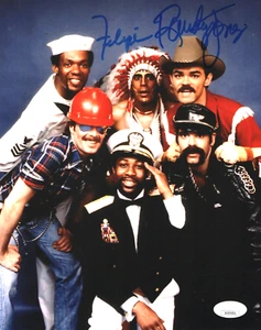 Foto 8x10 autografiada por Randy Jones y Felipe Rose de Village People con certificado de autenticidad JSA - Imagen 1 de 2