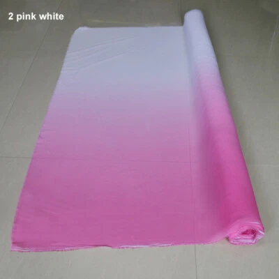 1 Yard shade chifon material 2 tone 100D chiffon gradient dress fabric - Image 1 of 4