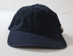 Carhartt Unisex Adult's Cotton Canvas Adjustable Baseball Cap LC7 Navy One Size - Picture 1 of 6