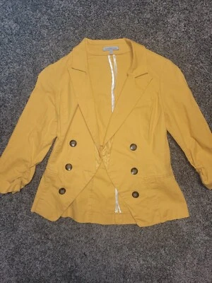 SALE! Women's Charlotte Russe Scrunch Sleeve Open Front Blazer Size Small EUC! - Image 1 of 4