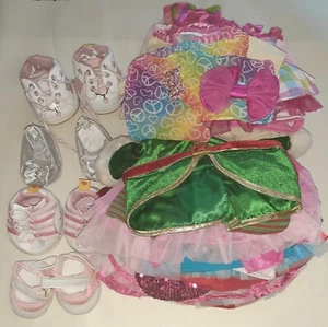 Build A Bear  Girl Clothes Fancy Dresses Casuals Shoes 3 Lbs. Total See Pic - Picture 1 of 6