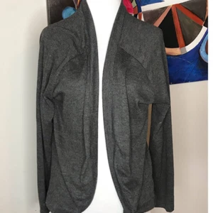 No Boundaries Womens Gray Cardigan Jacket Lightweight Top Large - Picture 1 of 7