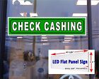 Check Cashing Led Flat Panel Light Box Sign 48"X 12"