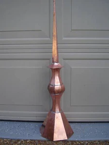 Copper Finial Variety of bases for house gazebo roofing spire garden - Picture 1 of 11