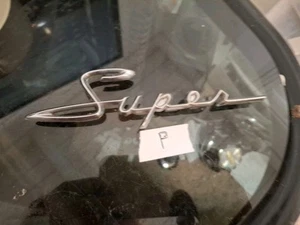 VINTAGE 1960 61 AMC " SUPER " EMBLEM SCRIPT OEM - Picture 1 of 4