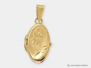 Schönes 585er Gold Medaillon mit Ornamenten (2180) - Bild 1 von 3