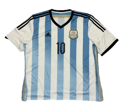 Camiseta Adidas Argentina 2014 local #10 Messi XXL Mundial Fútbol Fútbol Fútbol Futból *alterada Foto 1 de 4