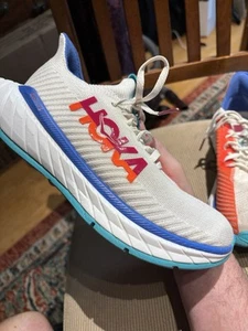Hoka One One Womens Carbon X 3 1127894 WBCL White Running Shoes Sneakers Sz 6.5B - Picture 1 of 23