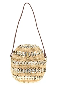 RABANNE 1969 Ball Raffia Shoulder Bag New And Authentic - Picture 1 of 3