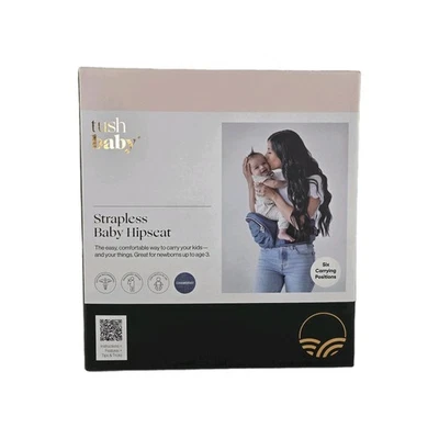 Asiento de cadera Tushbaby portabebés sin tirantes asiento de cadera azul denim  Foto 1 de 4