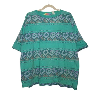 Vintage Saturdays 80s 90s Surf Surfer Art AOP Nature Tribal Stripe Skate - Image 1 of 4