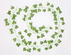 24 Stück Künstliche Efeu Blatt Pflanzen Gefälschte Hängegirlande Pflanzen Rebe Wohndeko - Bild 1 von 3