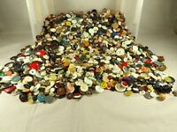 1 Pound Lot Mixed Vintage to New Buttons Assorted - Materials - Sizes - Styles 