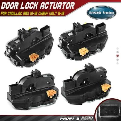 4x Actuador de bloqueo de puerta para Cadillac SRX 10-16 Chevy Volt 11-15 delantero y trasero L&R Foto 1 de 4