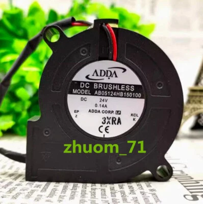 1PC ADDA AB05124HB150100 5015 24V 0.14A 5cm Blower, turbine, cooling fan - Image 1 of 4