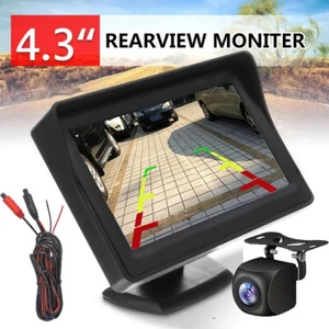 Car Backup Camera Rear View 4.3In Reverse Monitor Display, Parking For Vehicles - Picture 1 of 11