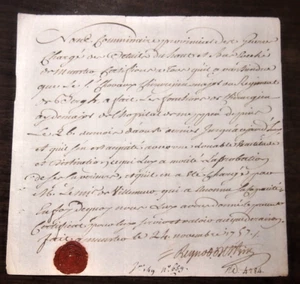 MUNSTER 1757 certificat militaire pour les bons services d'un chirurgien major - Picture 1 of 4