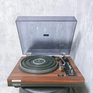 Pioneer PL-1200 turntable with headshell Nagaoka No needle Rare, tested good F/S - Picture 1 of 8