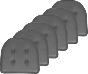 Chair Cushion Memory Foam Pads Tufted Slip Non Skid Rubber Back U-Shaped 17" X 1 - Picture 1 of 6