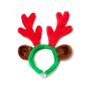 Midlee Christmas Reindeer Antlers with Ears for Large Dogs - Picture 1 of 9
