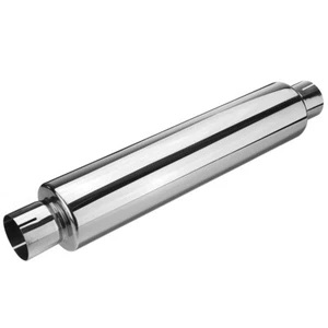 2.5" 63.5mm Lang 575mm Universal Auto Auspuff Endtopf Schalldämpfer Edelstahl - Bild 1 von 7