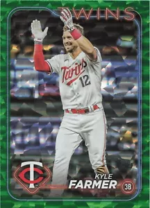 2024 Topps Series 2 Kyle Farmer Green Foil /499 Twins - FREE SHIPPING - Picture 1 of 2
