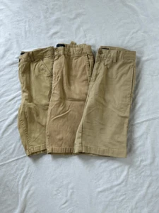 Boys School Uniform Khaki Shorts Lot of Three, Size 14, Adjustable Waist - Picture 1 of 11