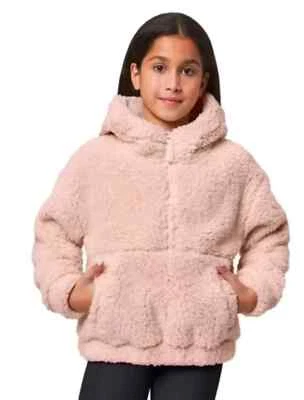 Girls Youth 1/2 Zip Fleece Sherpa Pullover Shirt Sizes & Colors NEW Mondetta - Image 1 of 4
