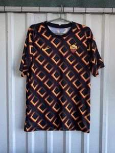 AS ROMA 2020 2021 TRAINING FOOTBALL SHIRT SOCCER JERSEY NIKE CD5818-010 Sz L - Picture 1 of 5