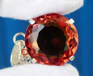 77.95Ct Certified Natural Zultanite 7 Color Round Cut Pendant 925 Silver Jewelry - Picture 1 of 12