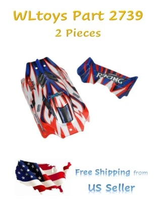 NUEVO WLtoys 124008 RC Car Part 2739 OEM Carrocería Carcasa Envío GRATIS RÁPIDO desde Vendedor de EE. UU. Foto 1 de 4