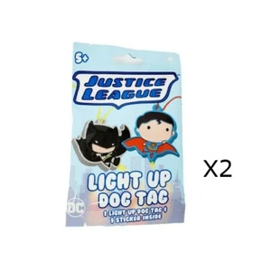 Liga de la Justicia - etiquetas iluminadas para perros - 2 paquetes sellados - Imagen 1 de 1