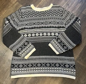 Vtg GAP Knit Grandpa Sweater M Ski Sweater - Picture 1 of 3