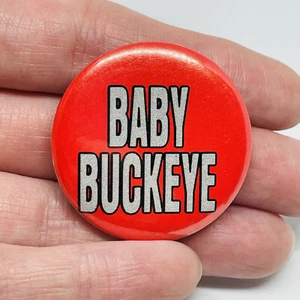 Vintage Ohio State Buckeyes “Baby Buckeye” Pin Button 1.5” OSU - Picture 1 of 6