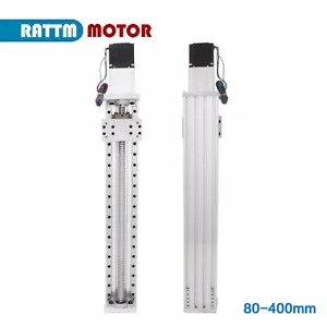 CNC Linear Guide Stage Rail Motion Actuator Nema 23 Stepper Motor 100 200 400mm - Bild 1 von 6
