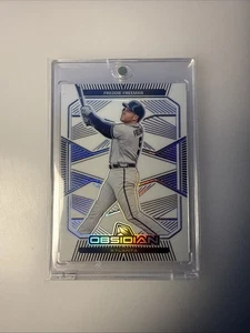 2020 Panini Chronicles - Obsidian Freddie Freeman #53 Electric Etch Contra /8 - Picture 1 of 2