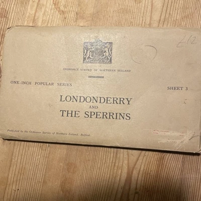 Vintage Ordnance Survey Map Of Londonderry and The Sperrins, cloth  - Image 1 of 3