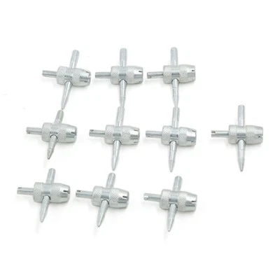 Herramienta instaladora de reparación removedor de núcleo de vástago de válvula de neumático de 4 vías 10 un. para automóvil bicicleta Foto 1 de 4